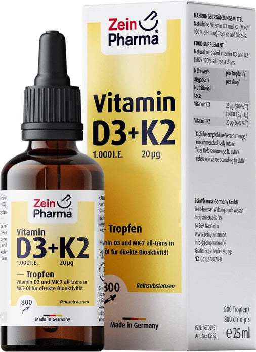 Zein Pharma Vitamin D3 + K2 - 25 ml.