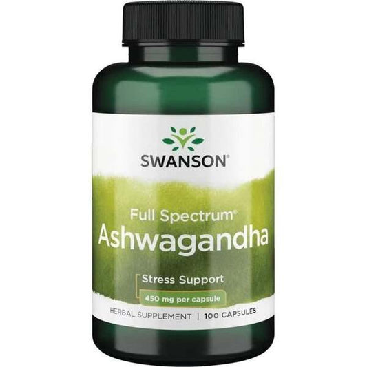 Swanson Full Spectrum Ashwagandha, 450mg - 100 caps