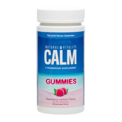 Natural Vitality Calm Gummies, Raspberry Lemon - 60 gummies