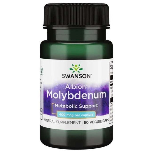 Swanson Albion Molybdenum, 400mcg - 60 vcaps