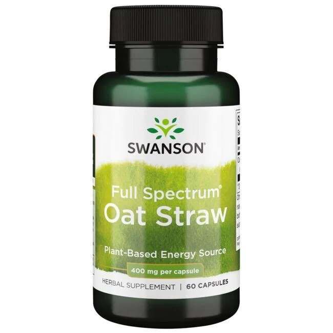 Swanson Full Spectrum Oat Straw, 400mg - 60 caps