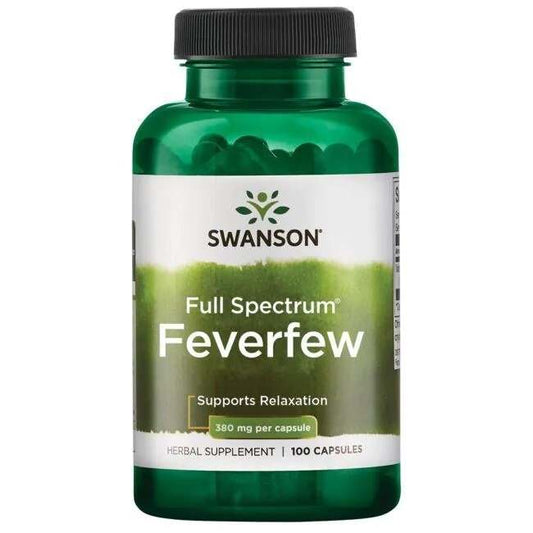 Swanson Full Spectrum Feverfew, 380mg - 100 caps