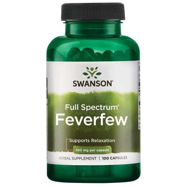 Swanson Full Spectrum Feverfew, 380mg - 100 caps