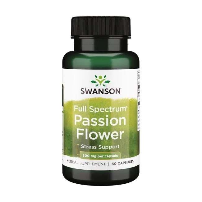 Swanson Full Spectrum Passion Flower, 500mg - 60 caps