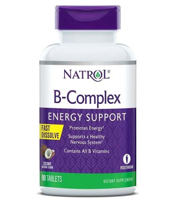 Natrol B-Complex Fast Dissolve, Coconut - 90 tablets