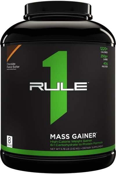 Rule One Mass Gainer, Chocolate Peanut Butter - 2620 grams