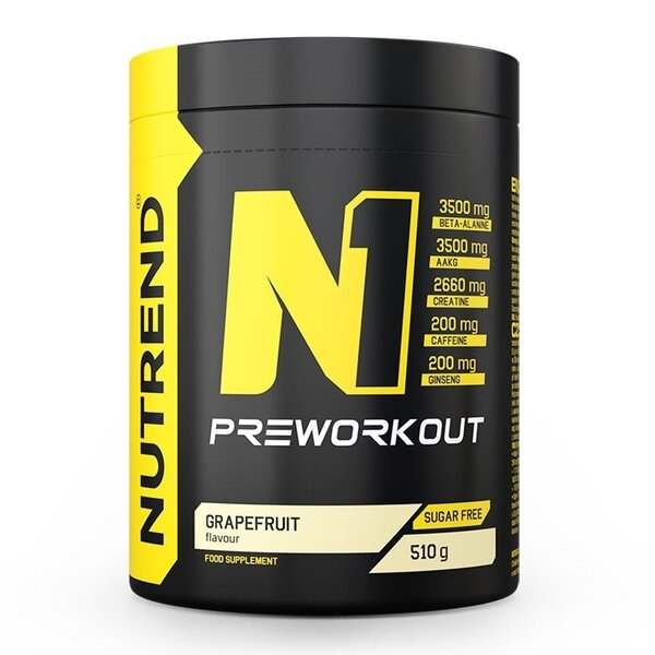 Nutrend N1 Pre-Workout, Grapefruit - 510 grams