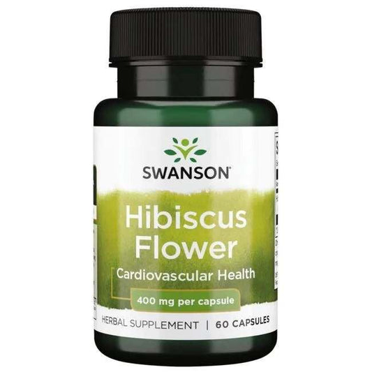 Swanson Hibiscus Flower, 400mg - 60 caps