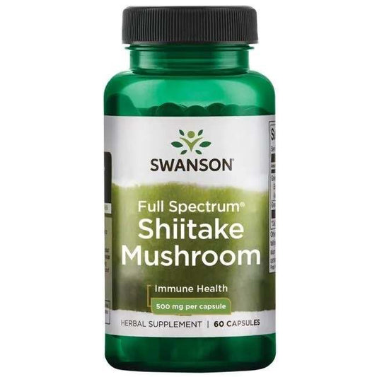 Swanson Full Spectrum Shiitake Mushroom, 500mg - 60 caps