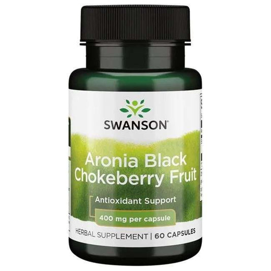 Swanson Aronia Black Chokeberry Fruit, 400mg - 60 caps