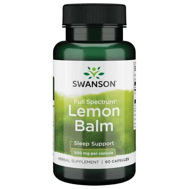 Swanson Full Spectrum Lemon Balm, 500mg - 60 caps