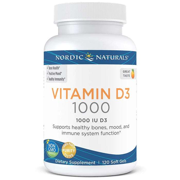 Nordic Naturals Vitamin D3, 1000 IU Orange - 120 softgels