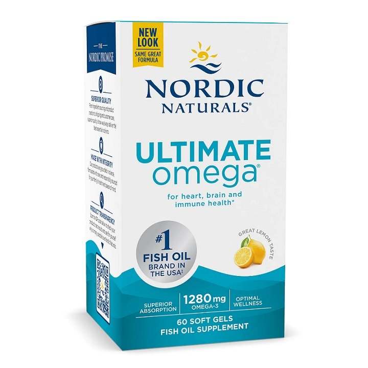 Nordic Naturals Ultimate Omega, 1280mg Lemon (EAN 768990017902) - 60 softgels