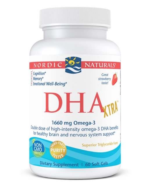 Nordic Naturals DHA Xtra, 1660mg Strawberry (EAN 768990017452) - 60 softgels