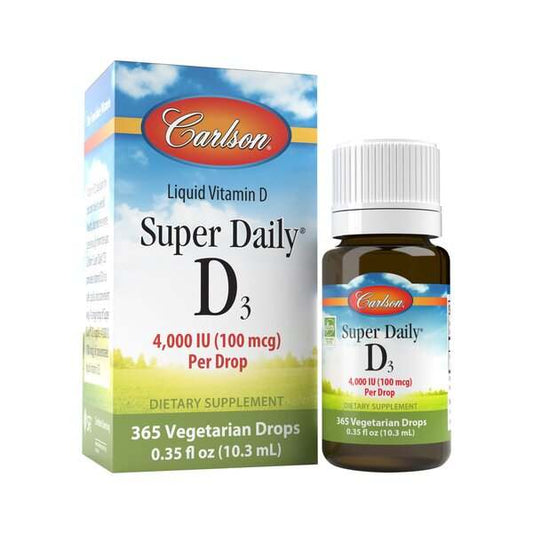 Carlson Labs Super Daily D3, 4000 IU - 10 ml.