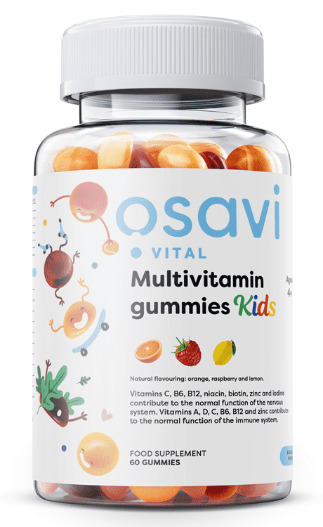 Osavi Multivitamin Gummies Kids, Orange Raspberry Lemon (Sugar free) - 60 gummies