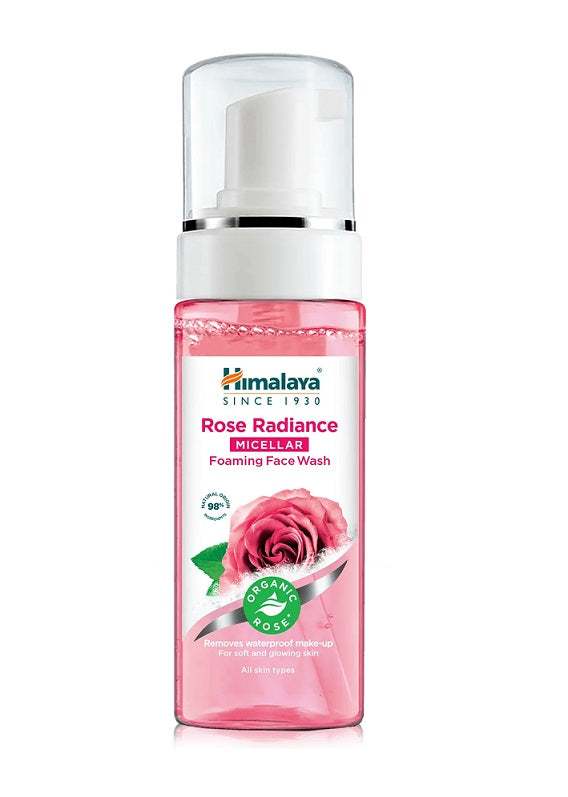 Himalaya Organic Rose Radiance Micellar Foaming Face Wash - 150 ml.