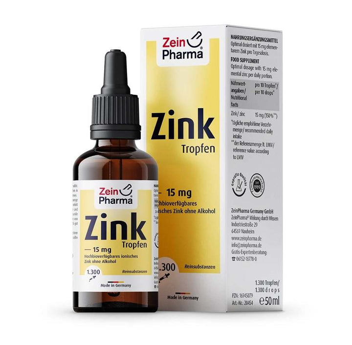 Zein Pharma Zinc Drops, 15mg - 50 ml.