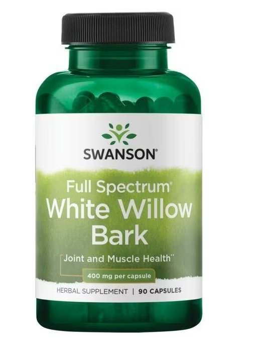 Swanson Full Spectrum White Willow Bark, 400mg - 90 caps