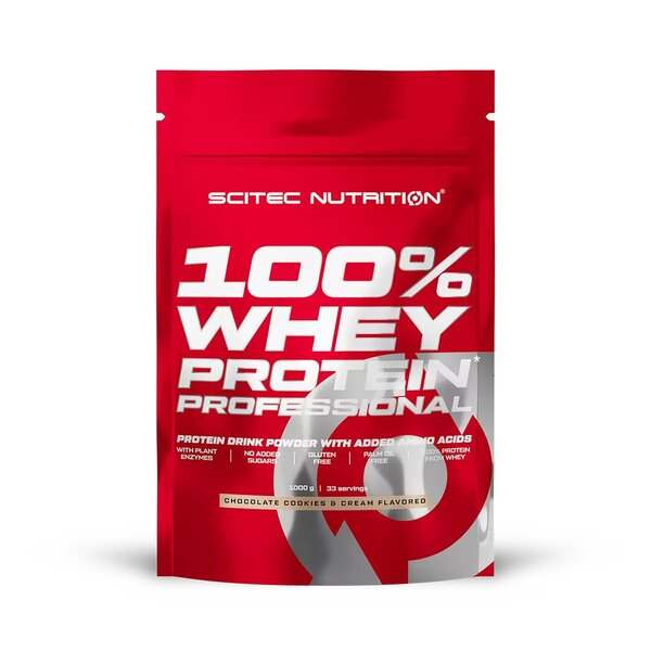 SciTec 100% Whey Protein Professional, Chocolate Cookies & Cream - 1000 grams