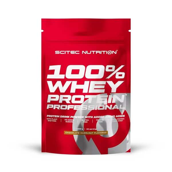 SciTec 100% Whey Protein Professional, Chocolate Hazelnut - 1000 grams