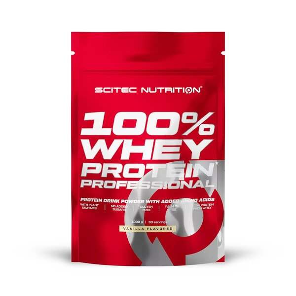 SciTec 100% Whey Protein Professional, Vanilla - 1000 grams