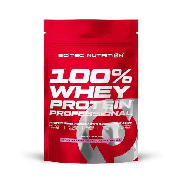 SciTec 100% Whey Protein Professional, Strawberry White Chocolate (EAN 5999100029132) - 1000 grams