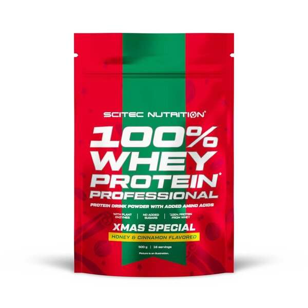 SciTec 100% Whey Protein Professional, Honey & Cinnamon - 500 grams