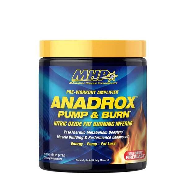 MHP Anadrox Pre-Workout Pump & Burn, Wild Cherry Fireblast - 279 grams