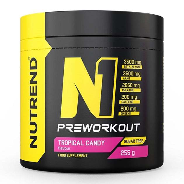 Nutrend N1 Pre-Workout, Tropical Candy - 255 grams