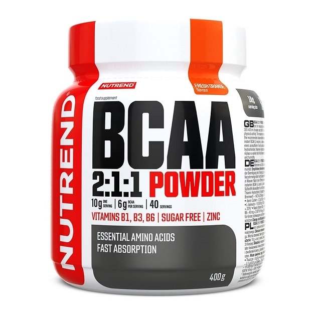 Nutrend BCAA 2:1:1 Powder, Fresh Orange - 400 grams