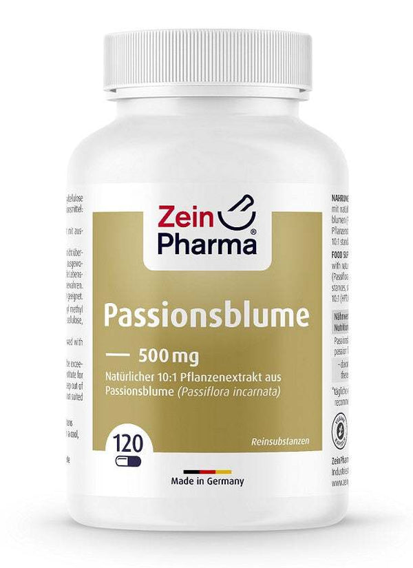 Zein Pharma Passion Flower, 500mg - 120 caps