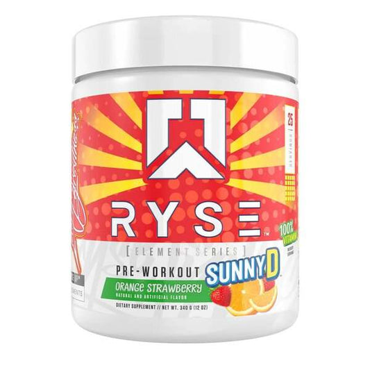 RYSE Pre-Workout - Element Series, Sunny D Orange Strawberry - 340 grams