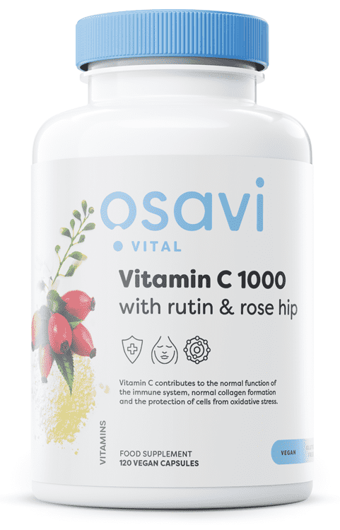 Osavi Vitamin C1000 with Rutin & Rose Hip - 120 vegan caps