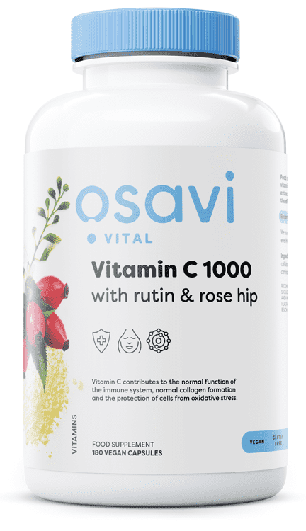 Osavi Vitamin C1000 with Rutin & Rose Hip - 180 vegan caps