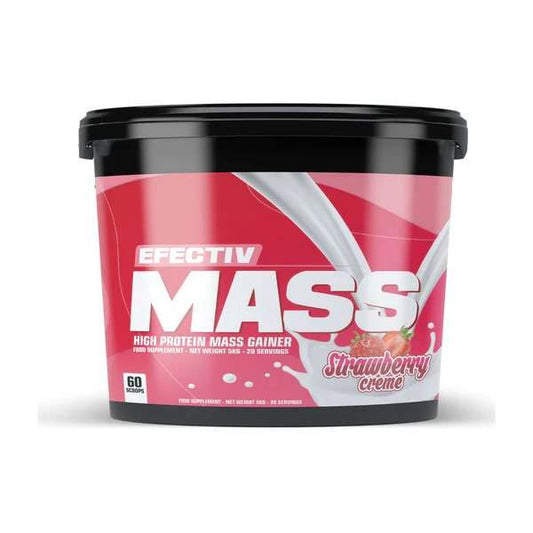 Efectiv Nutrition Mass, Strawberry Creme - 5000 grams