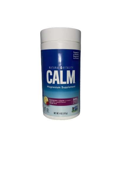 Natural Vitality Calm Magnesium Powder, Raspberry Lemon - 113 grams