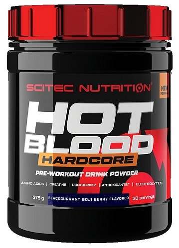 SciTec Hot Blood Hardcore, Blackcurrant Goji Berry - 375 grams