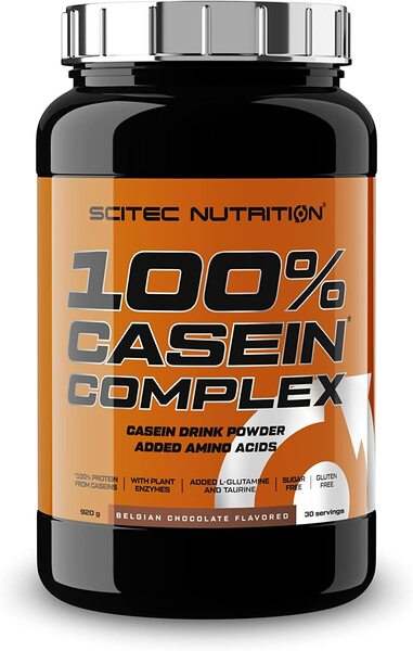 SciTec 100% Casein Complex, Belgian Chocolate - 920 grams