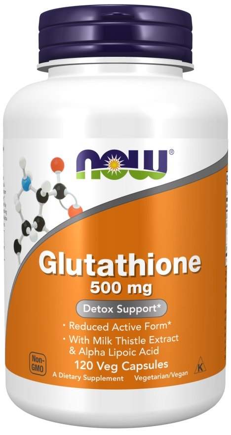 NOW Foods Glutathione, 500mg - 120 vcaps