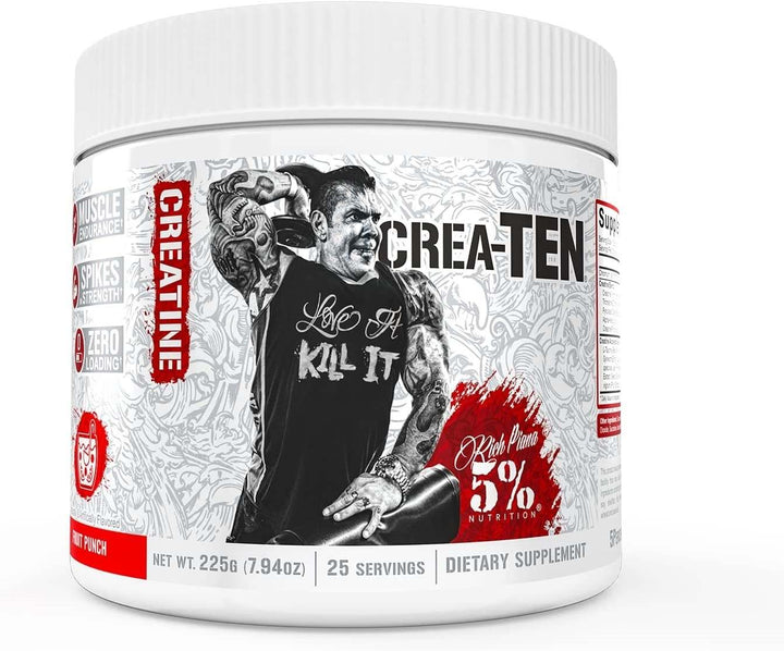 5% Nutrition Crea-TEN - Legendary Series, Fruit Punch - 225 grams