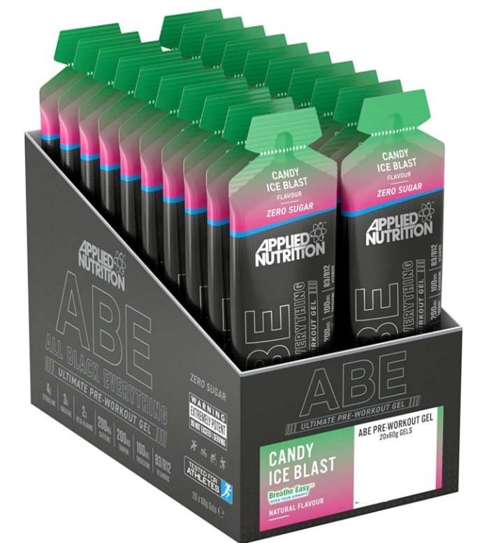 Applied Nutrition ABE - All Black Everything Gel, Candy Ice Blast - 20 x 60g