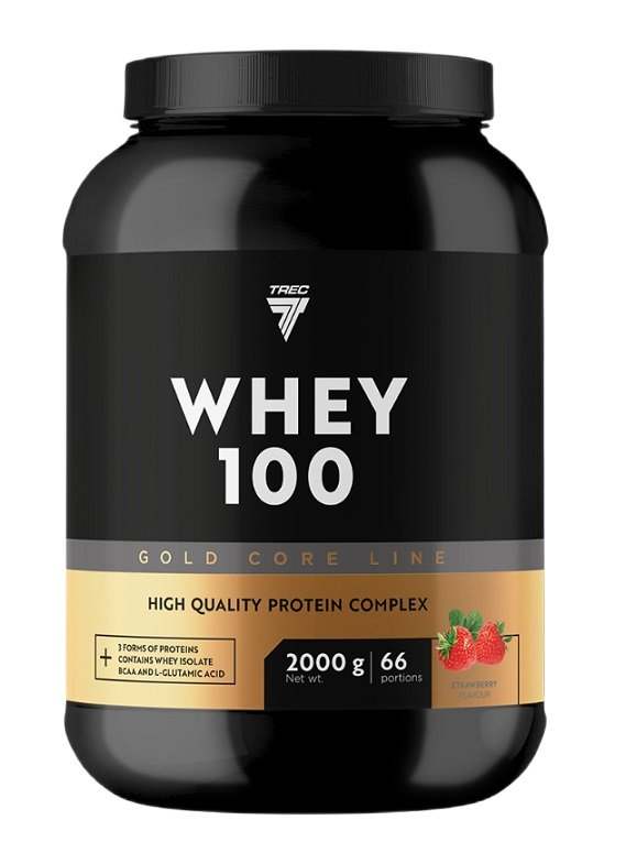 Trec Nutrition Gold Core Gold Core Whey 100, Strawberry - 2000 grams