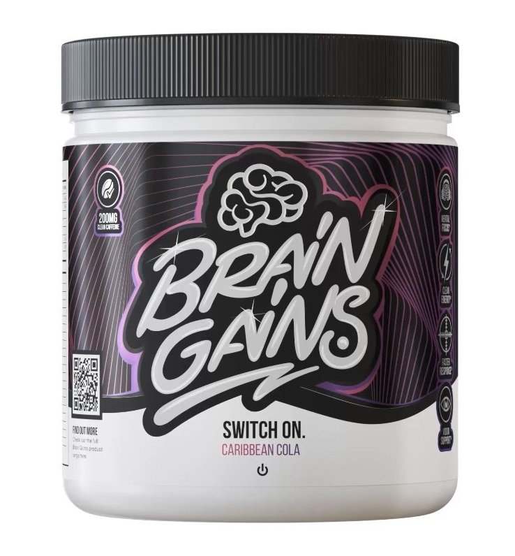 Brain Gains Switch On, Caribbean Cola - 225 grams