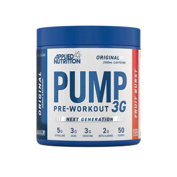 Applied Nutrition Pump 3G Pre-Workout, Fruit Burst (EAN 634158794322) - 375 grams