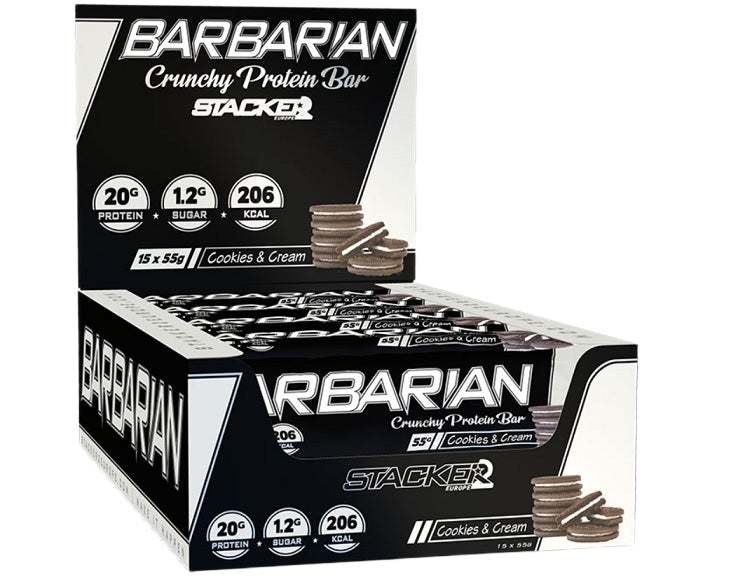 Stacker2 Europe Barbarian, Cookies & Cream - 15 x 55g