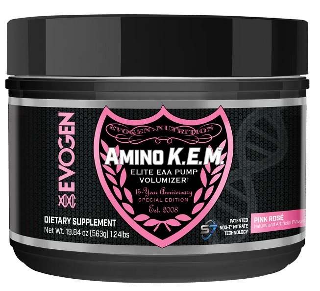 Evogen Amino K.E.M. EAA, Pink Rose - 563 grams