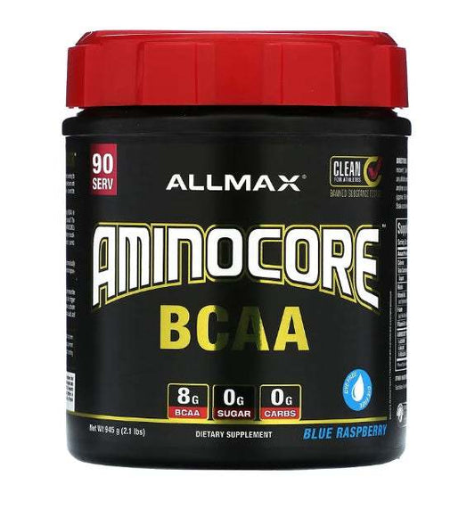 AllMax Nutrition Aminocore BCAA, Blue Raspberry - 945 grams