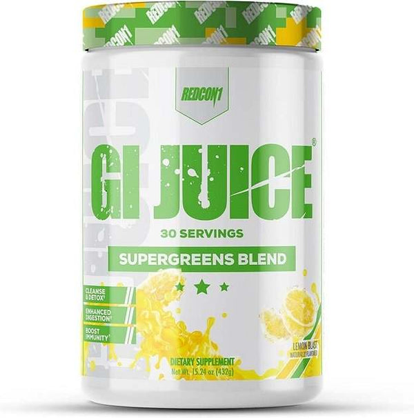 Redcon1 GI Juice Supergreens Blend, Lemon Blast - 432 grams