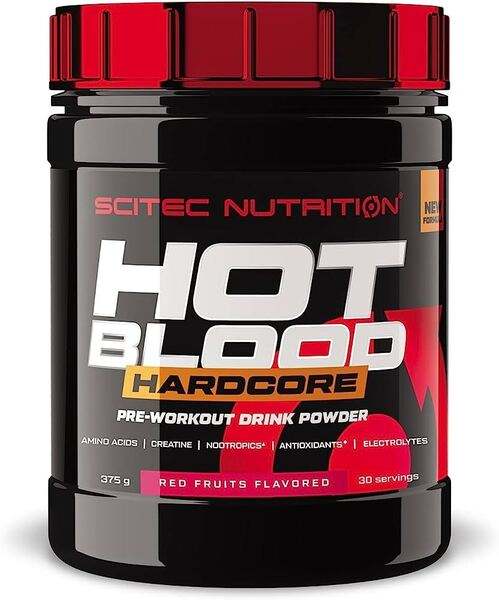 SciTec Hot Blood Hardcore, Red Fruits (EAN 5999100032194) - 375 grams